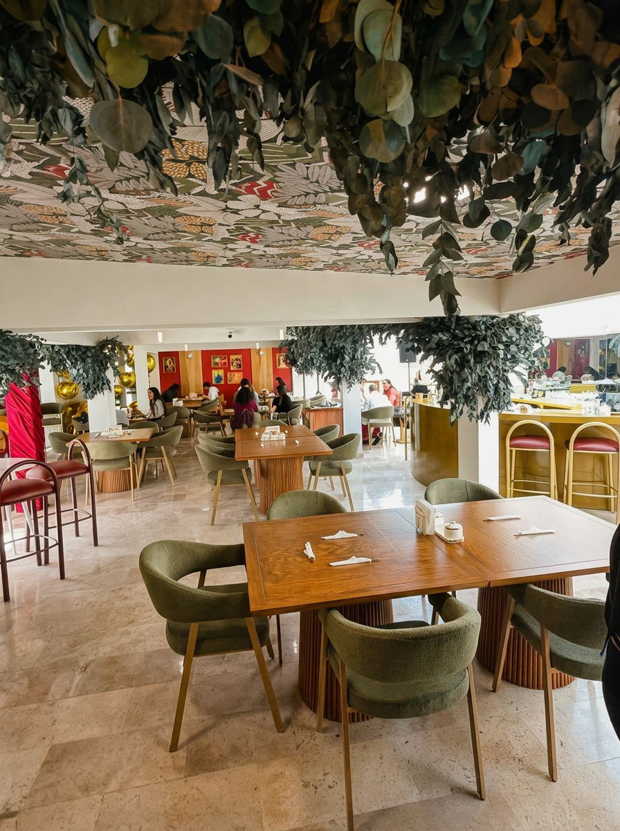 Interior de Healthy Vibes Bistro en Cuernavaca