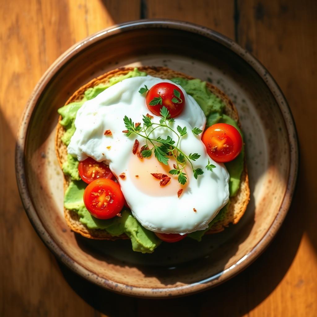 Avocado toast con huevo pochado, brunch en Cuernavaca